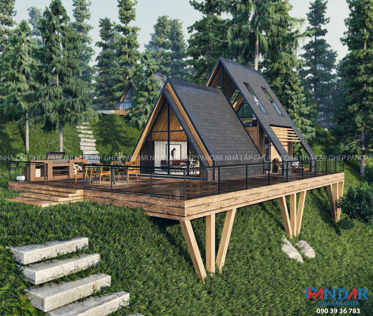 NHÀ LẮP GHÉP HÌNH TAM GIÁC 2 GIAN - LỢI ÍCH VÀ ƯU ĐIỂM NỔI BẬT - Ảnh 3