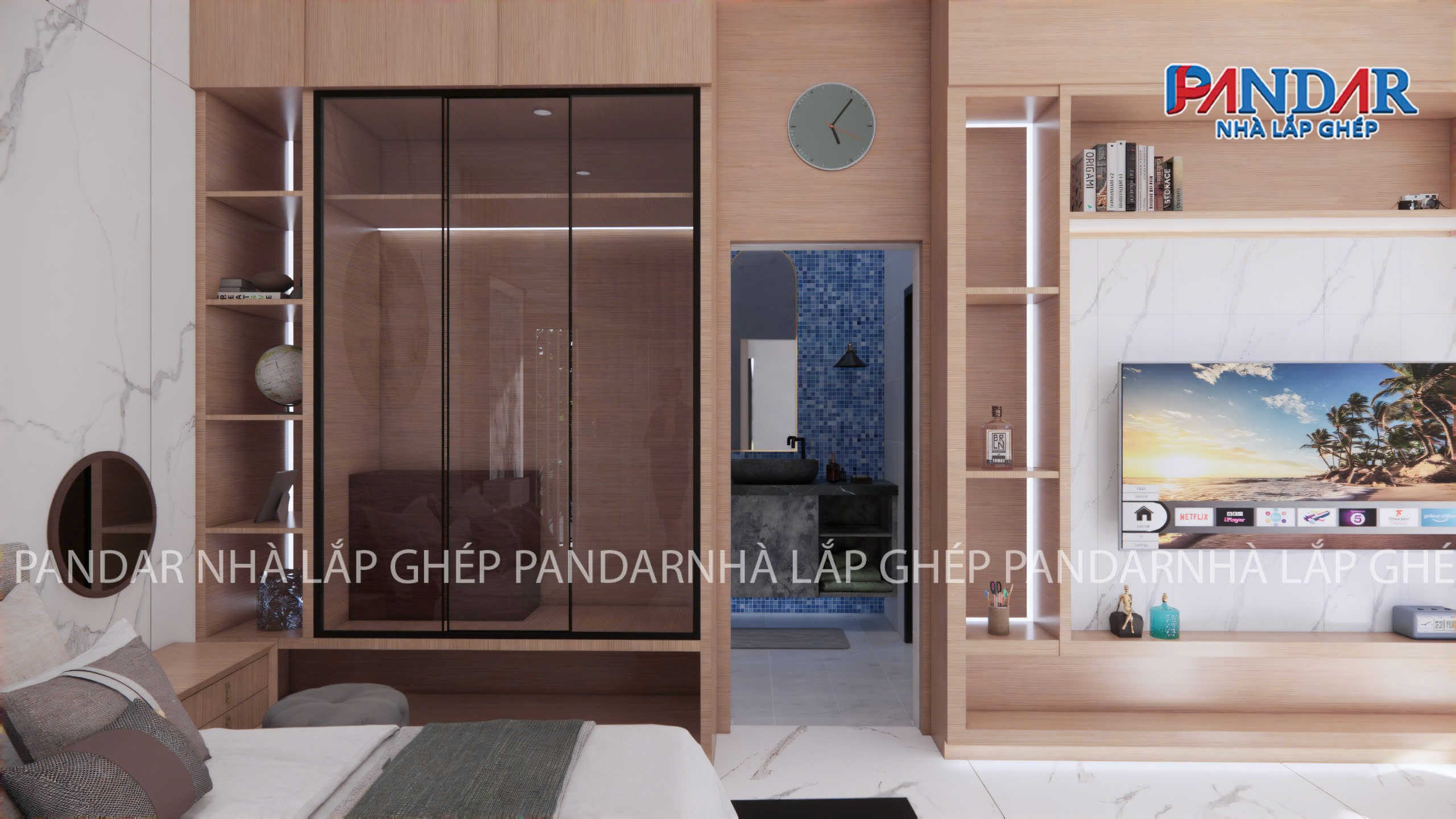 KHÔNG GIAN SỐNG HOÀN HẢO VỚI NỘI THẤT NHÀ LẮP GHÉP PANDAR