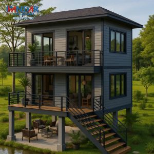 THI CÔNG NHÀ LẮP GHÉP CÔNG NHÂN VỚI VẬT LIỆU CAO CẤP